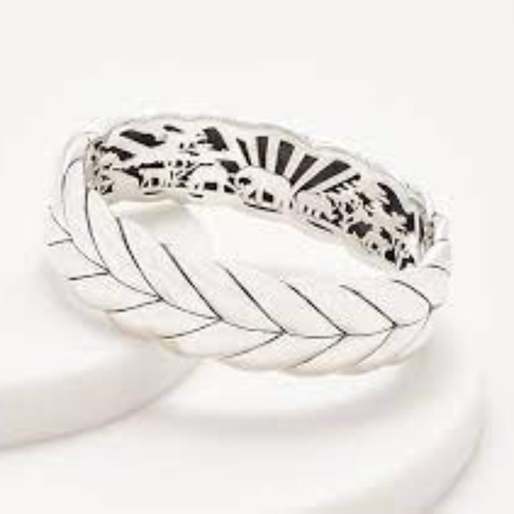 JAI John Hardy Sterling Silver Wide Basket-weave B